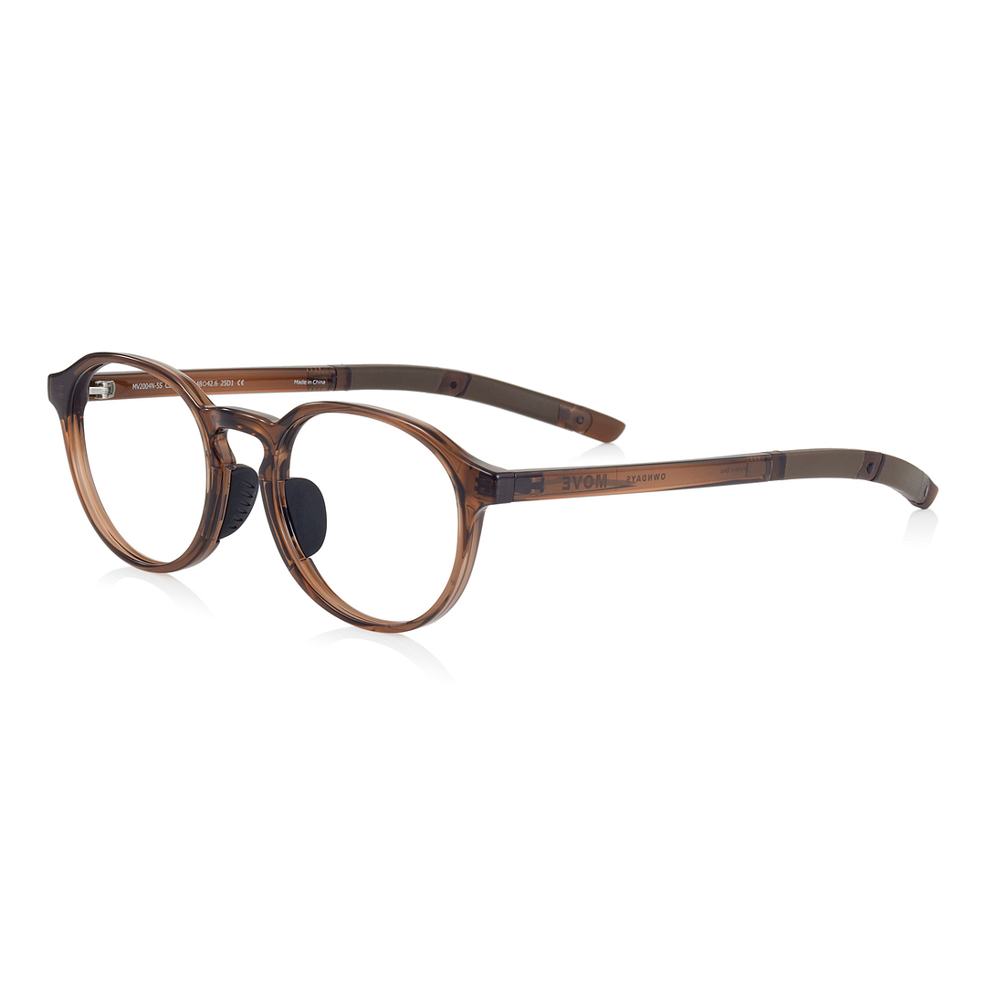 OWNDAYS | MOVE Light Brown Full Rim Boston left side